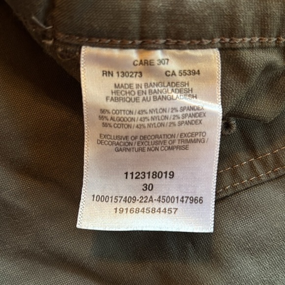 Wrangler Dark Gray Mens Shorts W/Elastic Waist Size 30 - Picture 3 of 9